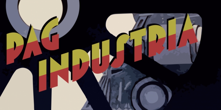 PAG Industria font preview