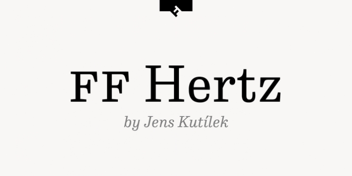 FF Hertz font preview