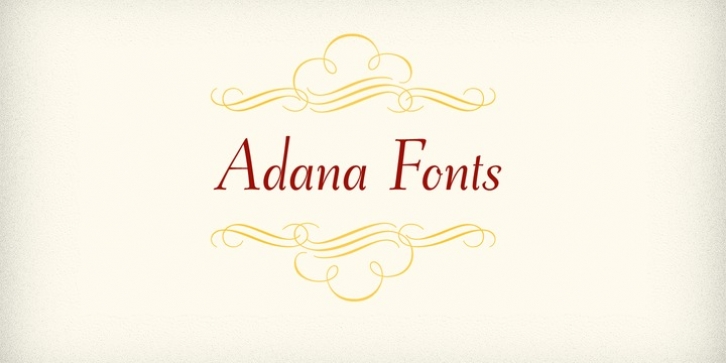 Adana font preview