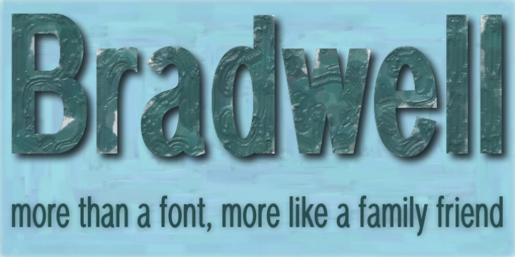 Bradwell font preview