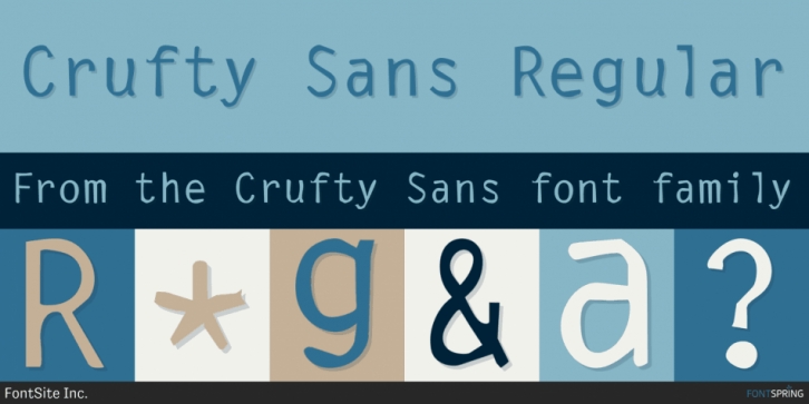 Crufty Sans font preview
