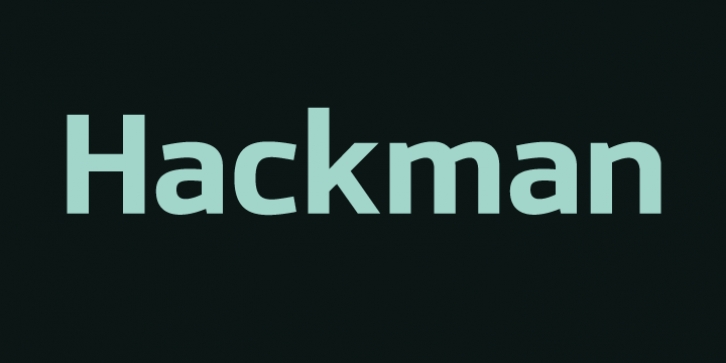 Hackman font preview