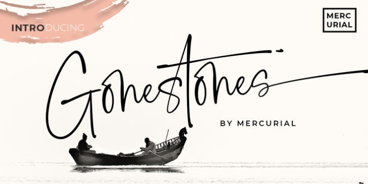 Gonestone Signature font preview