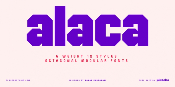 Alaca font preview