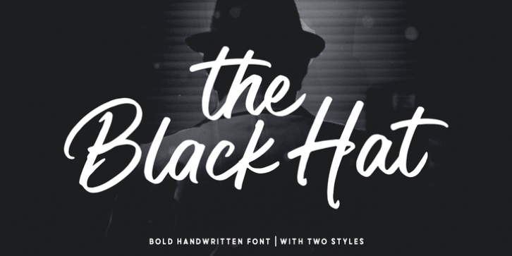 Black Hat font preview