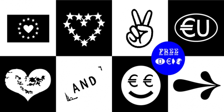 Euro Icon Kit font preview