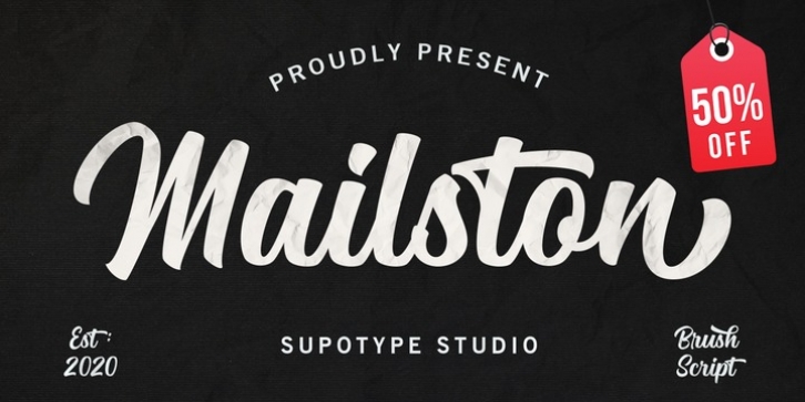 Mailston font preview
