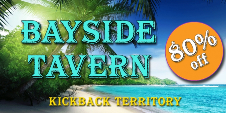Bayside Tavern font preview