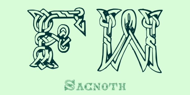 Sacnoth font preview