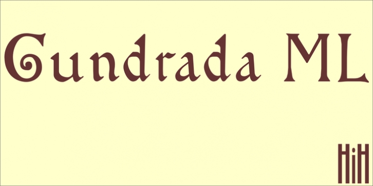 Gundrada ML font preview