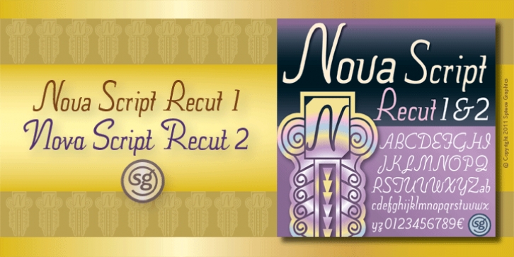 Nova Script Recut One  Two SG font preview