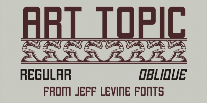 Art Topic JNL font preview