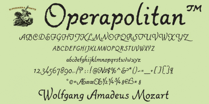 Operapolitan font preview