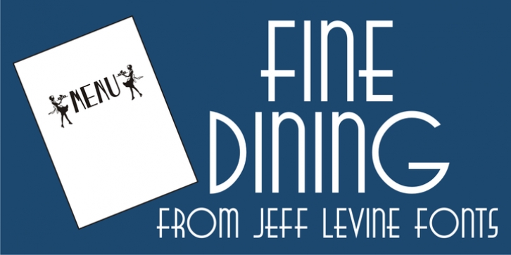 Fine Dining JNL font preview