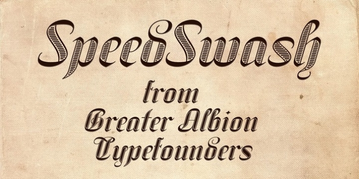 SpeedSwash font preview