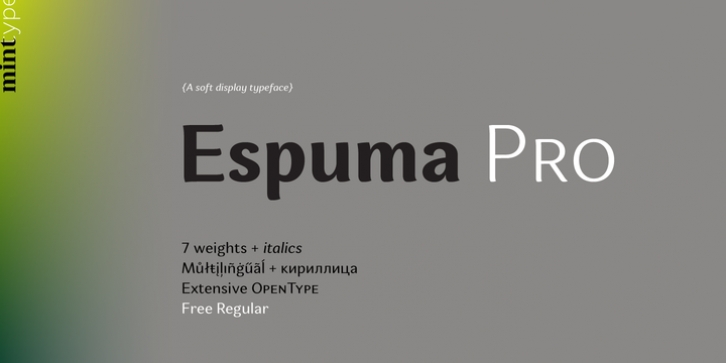 Espuma Pro font preview