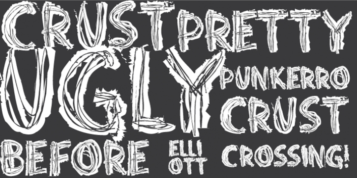 Punkerro Crust font preview