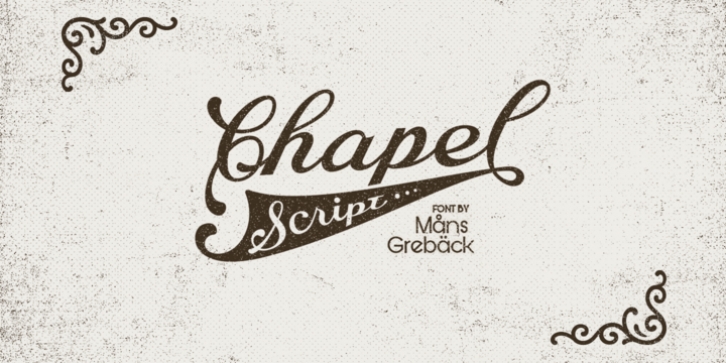 Chapel Script font preview