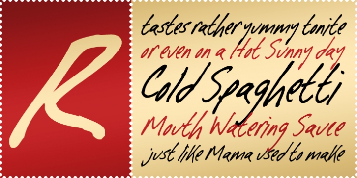 Cold Spaghetti BTN font preview