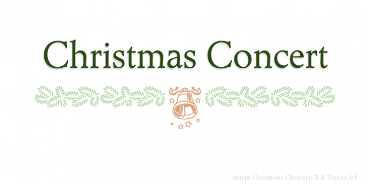 ASTYPE Ornaments Christmas B font preview