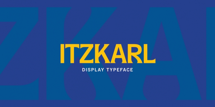 Itzkarl font preview