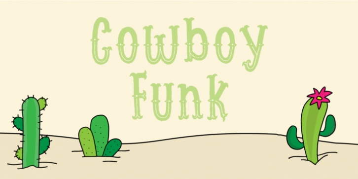 Cowboy Funk font preview