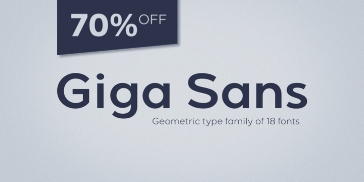 Giga Sans font preview