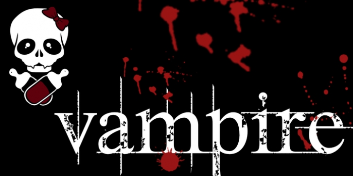 Vampire font preview