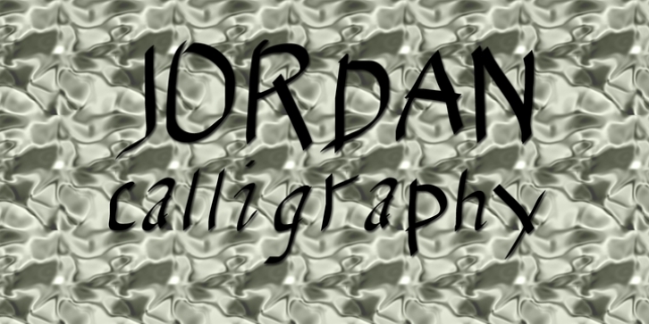 Jordan Calligraphy font preview