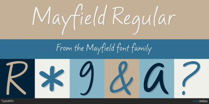 Mayfield font preview
