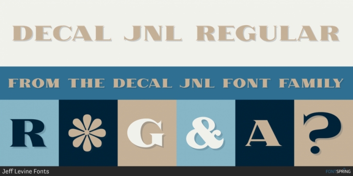 Decal JNL font preview
