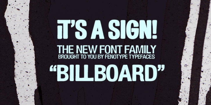Billboard font preview