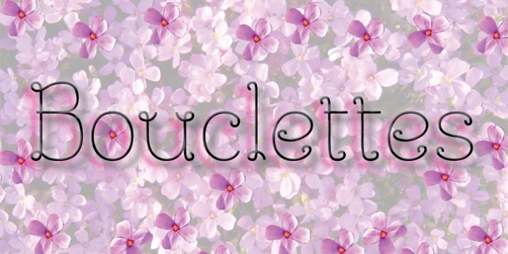 Bouclettes font preview