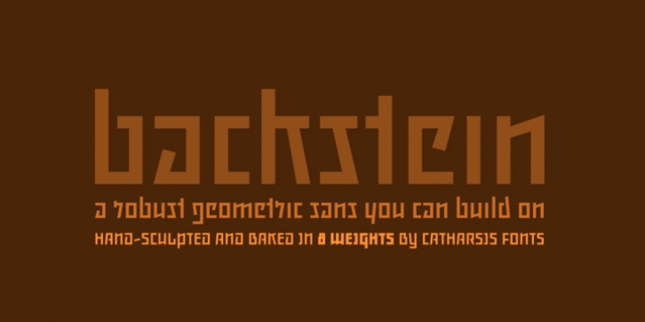 Backstein font preview