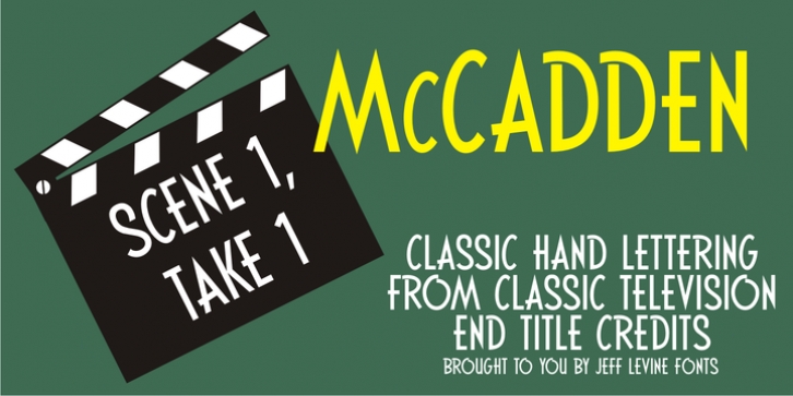 McCadden JNL font preview