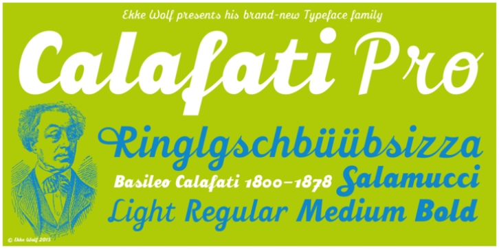 Calafati Pro font preview