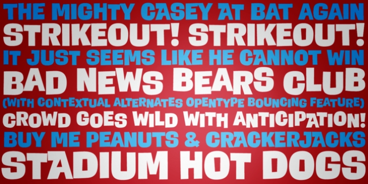 Bear Club font preview