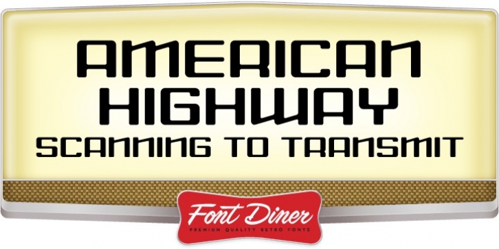American Highway font preview