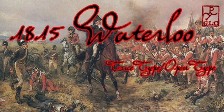 1815 Waterloo font preview