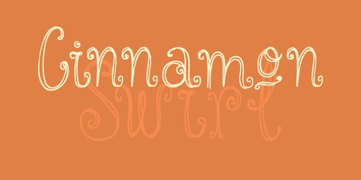 Cinnamon Swirl font preview