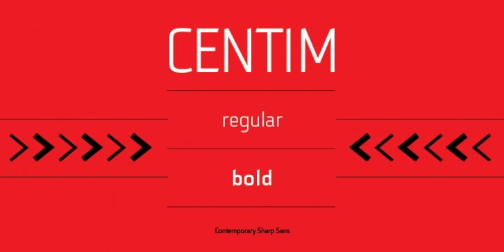 Centim font preview