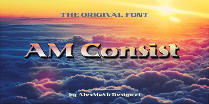 AM Consist font preview