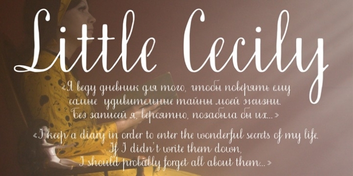 Little Cecily font preview