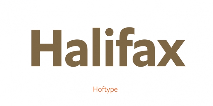 Halifax font preview