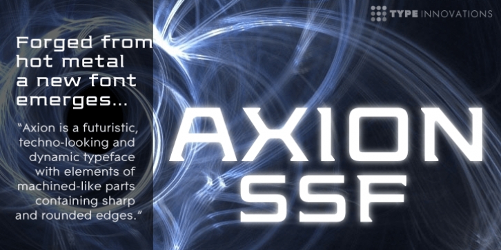 Axion SSF font preview