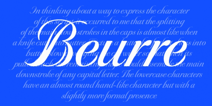 Beurre font preview