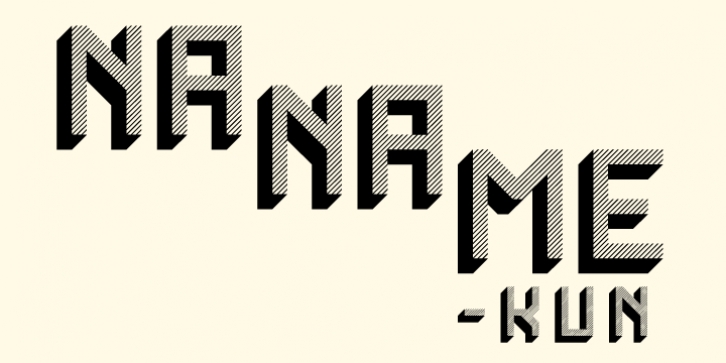 Naname Kun font preview
