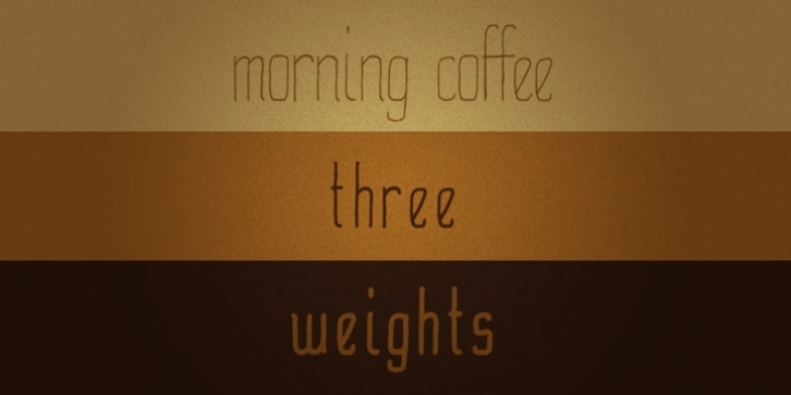 Morning Coffee font preview