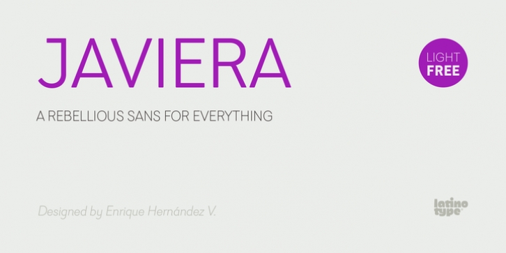 Javiera font preview
