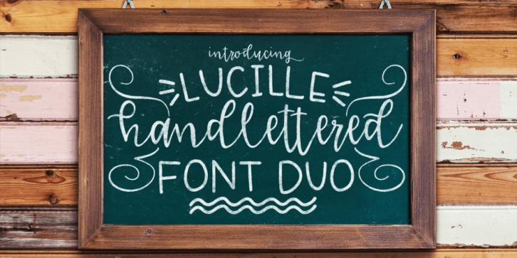 Lucille Handlettered Fonts font preview